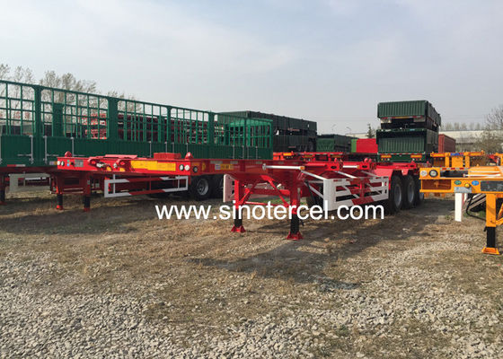 Q235 استیل اسکلت نیمه تریلر WABCO ترمز کانتینر نیمه تریلر