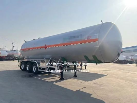 30CBM -60CBM نیمه تانکر تریلر پنتان نیمه تریلر 3 محور / 4 محور