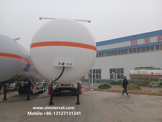30CBM -60CBM نیمه تانکر تریلر پنتان نیمه تریلر 3 محور