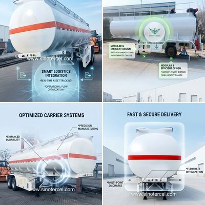 30000L-60000L تریلر نیمه مخزن Lpg تریلر نیمه 3 محور/4 محور