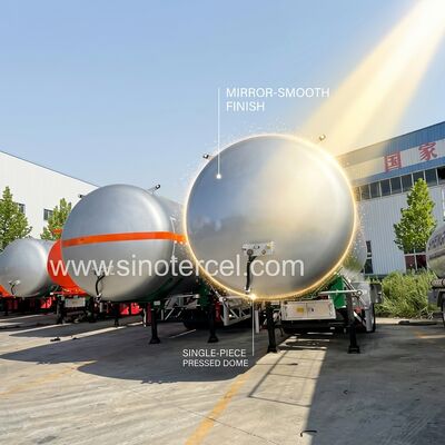 3Axle مخزن سوخت نیمه تریلر 30CBM-60CBM مخزن آب نیمه تریلر